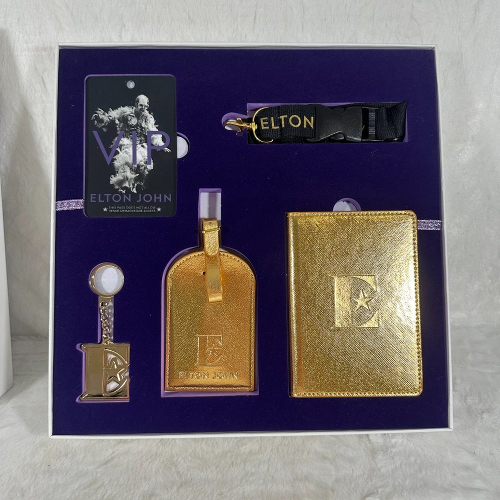 Elton John Farewell Tour VIP Merchandise New 5pc box set E Star Box - Picture 7 of 10